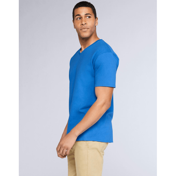 T shirt col V en coton premium Personnalis Prix le plus bas